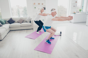 At home core exercises for seniors