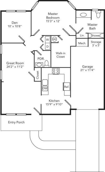 Applewood's Royal Cottage Floor Plan
